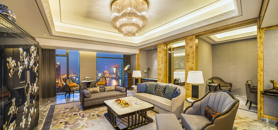 Wanda Reign on the Bund hotel interior design in Shanghai, China