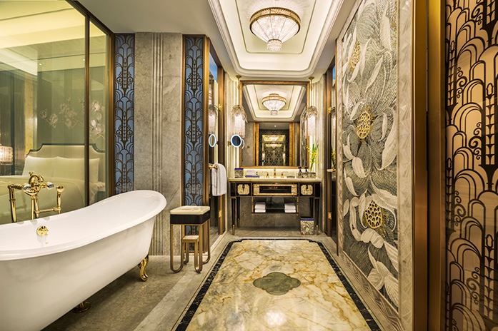 Wanda Reign on the Bund hotel interior design in Shanghai, China